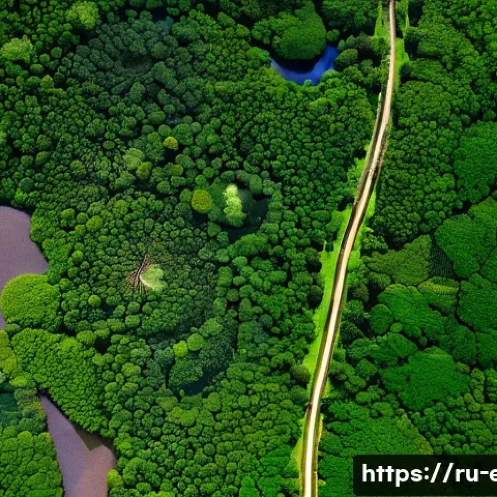 국제 생태 연구 협력 - A detailed satellite view of the Amazon rainforest showing vast green canopy with patches of defores...