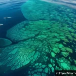 Home 20 대양 순환과 생태 - A vibrant underwater scene illustrating the Kuril Islands upwelling zone, featuring cold, nutrient-r...